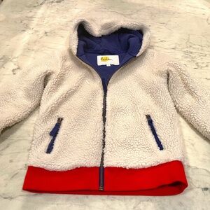 Cozy Boden Sherpa Fleece Jacket with hood - Great condition!